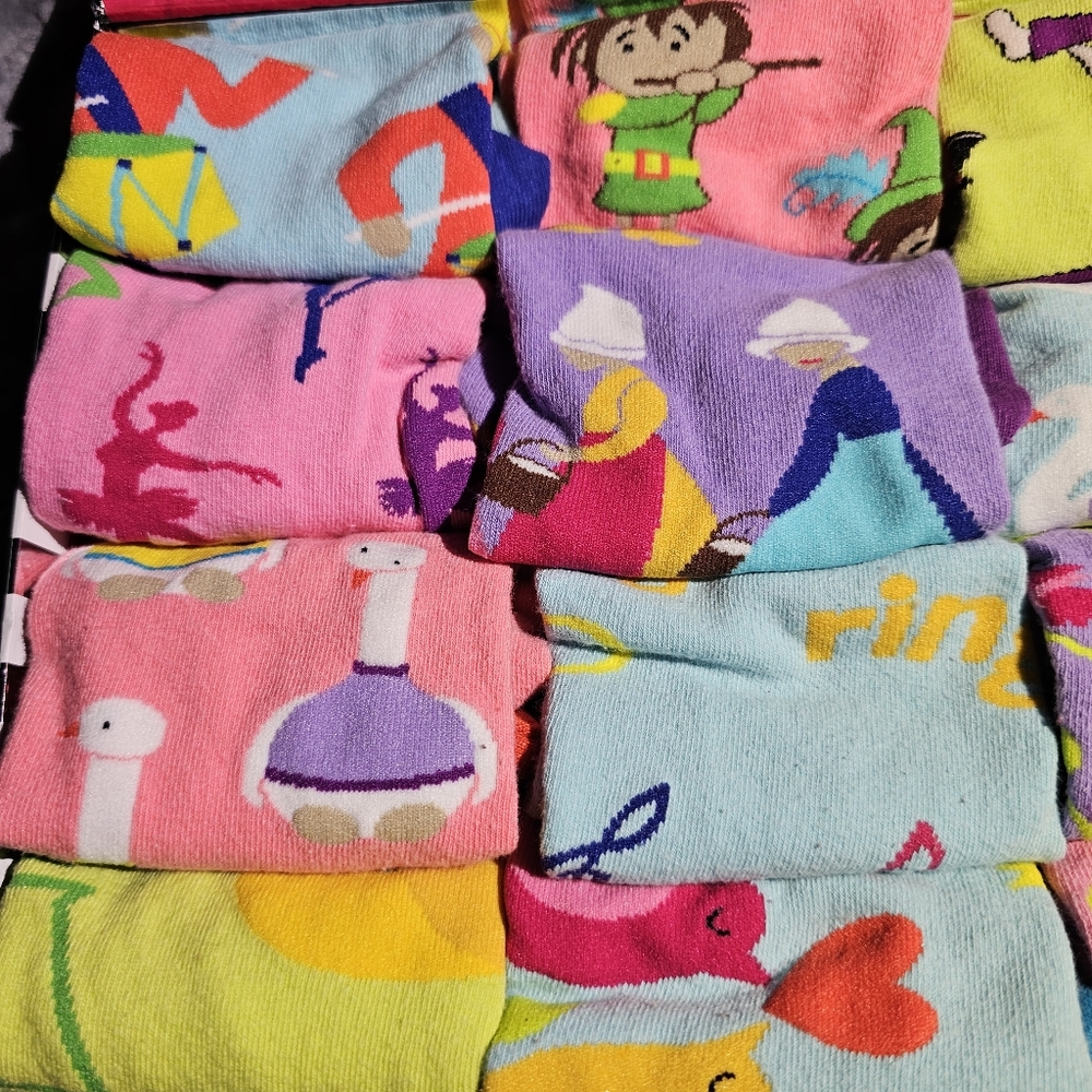 12 Days Of Christmas Sock Set In Box By Little Mismatched - Picture 8 of 16